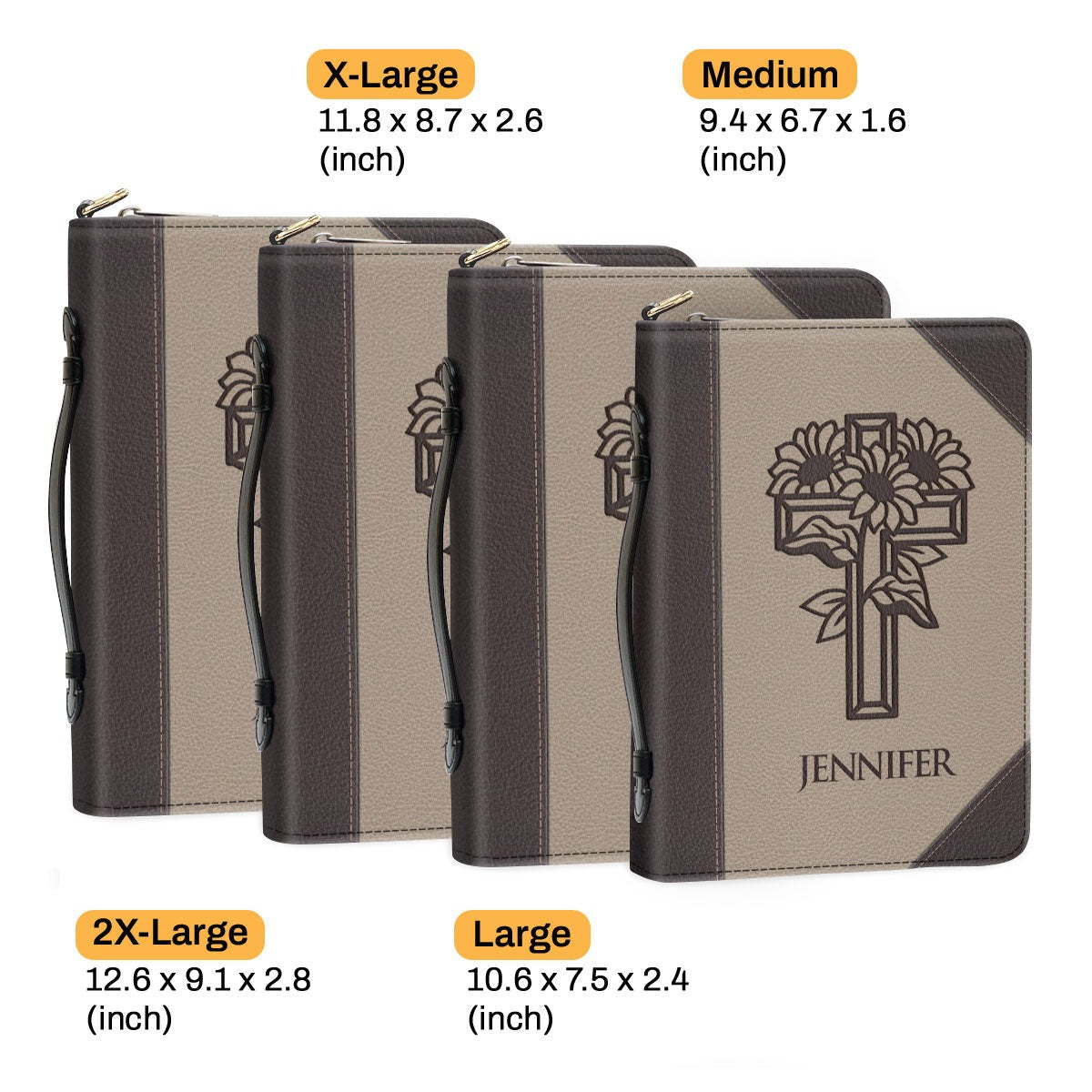 We Love Because He First Loved Us Leather Book Cover, Meaningful Personalized Bible Cover, Christian Gift, Bible Covers Jesus Gifts